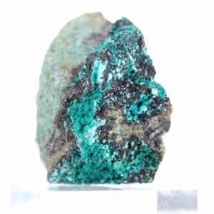 Cristaux de Brochantite Verte du Chili sur Socle