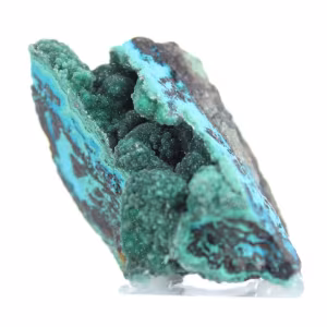 Pièce de Collection Brochantite Brute du Chili sur Socle