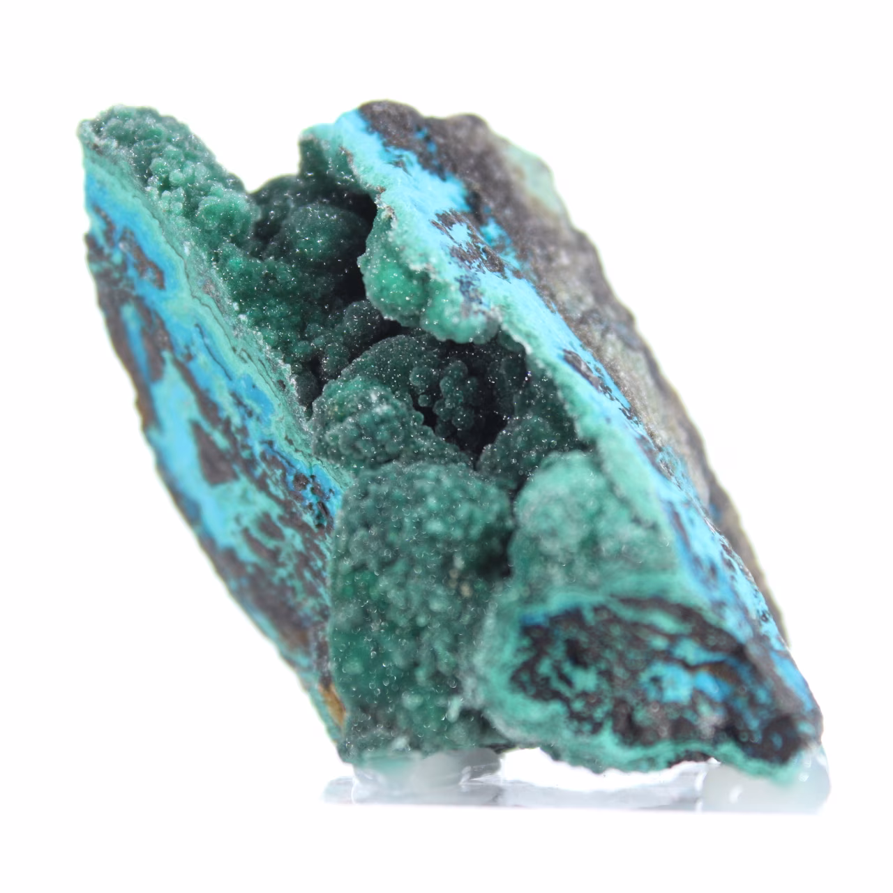 Pièce de Collection Brochantite Brute du Chili sur Socle