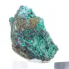 Brochantite du Chili : Minéral Brut sur Gangue et Socle - 2