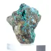 Brochantite du Chili : Minéral Brut sur Gangue et Socle - 4