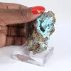 Pierre de Collection Brochantite Brute du Chili sur Socle - 1