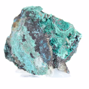 Cristaux sur Gangue Brochantite Brute du Chili sur Socle
