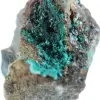 Minéral Brut Brochantite Verte du Chili sur Gangue - 5