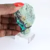 Brochantite Brute Verte du Chili montée sur Socle - 1