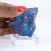 Chalcopyrite irisée du Mexique sur socle pour collection minérale - 1