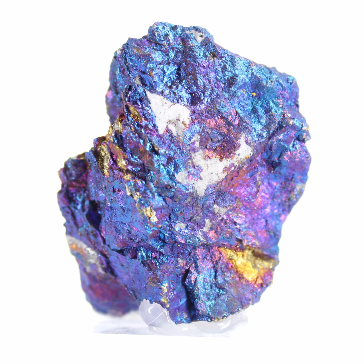 Chalcopyrite du Mexique en agrégats irisés, pièce de collection
