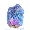Petite chalcopyrite irisée du Mexique montée sur socle - 2