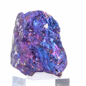Chalcopyrite irisée mexicaine en agrégats, spécimen décoratif