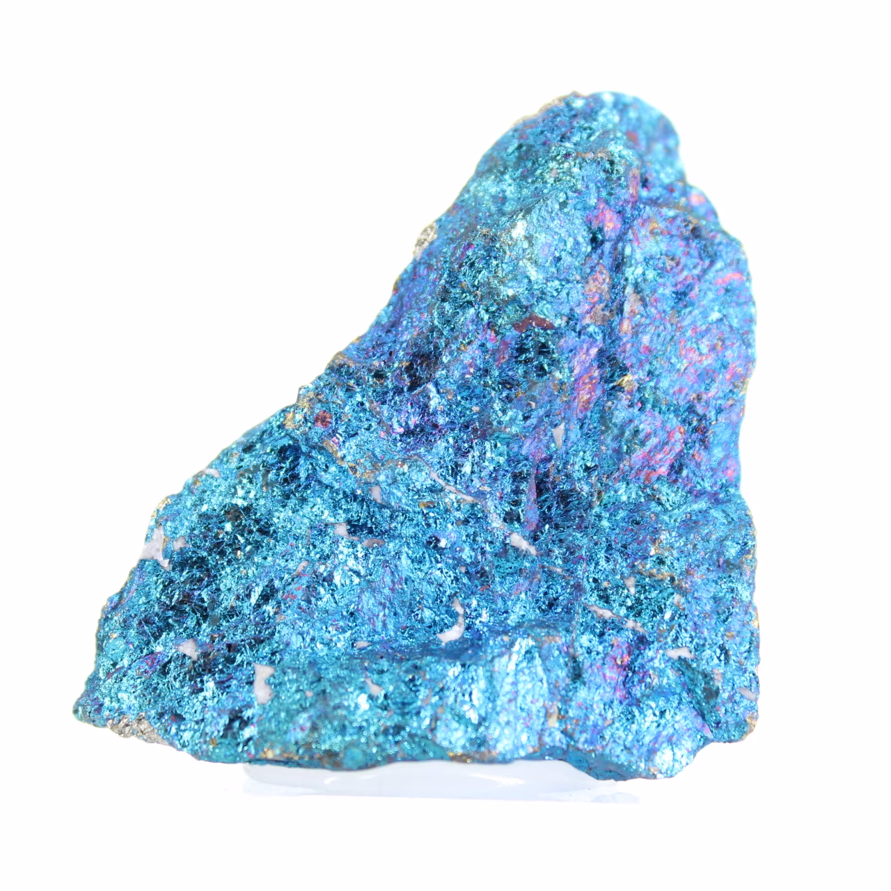 Spécimen minéralogique de chalcopyrite irisée originaire du Mexique