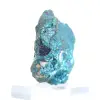 Chalcopyrite irisée du Mexique, agrégats métalliques sur socle - 2