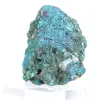 Chalcopyrite irisée du Mexique, agrégats métalliques sur socle - 3