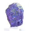 Chalcopyrite du Mexique sur socle, spécimen aux irisations naturelles - 3