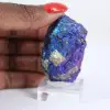Chalcopyrite du Mexique sur socle, spécimen aux irisations naturelles - 1