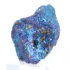Chalcopyrite irisée du Mexique, agrégat naturel présenté sur socle - 0