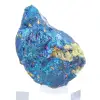 Chalcopyrite irisée du Mexique, agrégat naturel présenté sur socle - 4