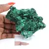 Malachite fibreuse du Congo sur socle acrylique, spécimen naturel - 7
