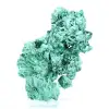 Grand agrégat de malachite en aiguilles de RDC sur socle acrylique - 1