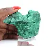Spécimen de malachite en fibres vertes du Congo, présentoir acrylique - 6