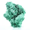 Malachite compacte à éclat soyeux du Congo, montée sur acrylique - 0