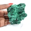 Malachite compacte à éclat soyeux du Congo, montée sur acrylique - 6