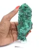 Colonne de malachite fibreuse du Congo, spécimen sur socle acrylique - 7