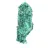 Colonne de malachite fibreuse du Congo, spécimen sur socle acrylique