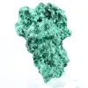 Malachite fibreuse au profil plat de RDC, minéral décoratif sur socle - 2