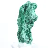 Malachite fibreuse au profil plat de RDC, minéral décoratif sur socle - 3