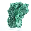 Malachite fibreuse au profil plat de RDC, minéral décoratif sur socle - 4