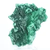 Malachite fibreuse au profil plat de RDC, minéral décoratif sur socle - 5