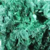 Malachite verte naturelle du Congo en agrégat fibreux, sur socle - 6