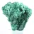 Malachite verte naturelle du Congo en agrégat fibreux, sur socle