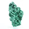 Échantillon de malachite fibreuse congolaise sur socle transparent - 1