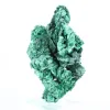 Échantillon de malachite fibreuse congolaise sur socle transparent - 3