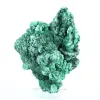 Échantillon de malachite fibreuse congolaise sur socle transparent - 4
