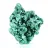 Échantillon de malachite fibreuse congolaise sur socle transparent
