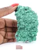 Malachite fibreuse du Congo, pierre de collection au lustre satiné - 6