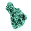 Pierre de malachite de RDC en fibres rayonnantes, socle acrylique - 0