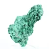 Pierre de malachite de RDC en fibres rayonnantes, socle acrylique - 4