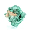 Malachite naturelle à texture fibreuse du Congo, pièce sur socle - 2