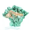Malachite naturelle à texture fibreuse du Congo, pièce sur socle - 3