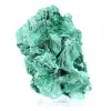 Malachite dense à fibres serrées du Congo, minéral sur acrylique - 0