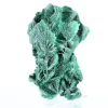 Malachite fibreuse de République démocratique du Congo sur socle - 0