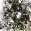 Cristaux de pyrite octaédrique naturelle du Pérou sur socle - 8