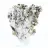 Cristaux de pyrite octaédrique naturelle du Pérou sur socle