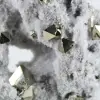 Cristallisation de pyrite octaédrique péruvienne sur socle - 8