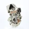 Octaèdres de pyrite du Pérou – Spécimen naturel sur socle - 1