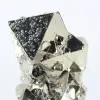 Octaèdres de pyrite du Pérou – Spécimen naturel sur socle - 7