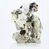 Pyrite du Pérou, cristaux octaédriques sur socle acrylique - 5